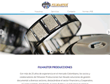 Tablet Screenshot of filmasterproducciones.com